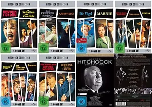 27 Klassiker ALFRED HITCHCOCK !! Marnie PSYCHO Vertigo DVD Sammlung EDITION Neu - Bild 1 von 9