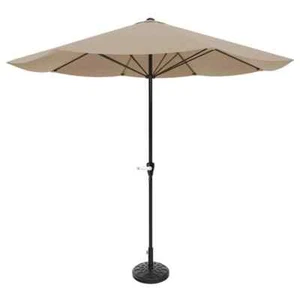 9 ft. Steel Market Patio Umbrella in Sand - Picture 1 of 7