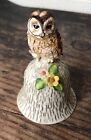 Vintage Towle Fine Bone China Owl Bird Bell Figurine Collectible Cute!!