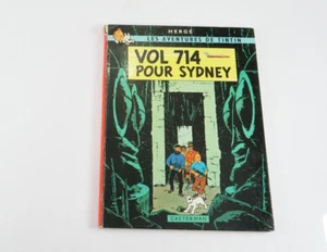 BD Tintin Vol 714 pour Sidney Hergé édition EO B37 de 1968 dos carré rouge - Imagen 1 de 11