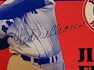 Ted Williams Signed 17"x22" 1984 Jimmy Fund Poster, Nice Autograph, Red Sox - Picture 1 of 2