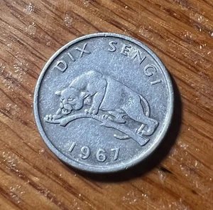 1967 Congo - DRC 10 Sengi Lot#E4062 High Grade! Beautiful! - Picture 1 of 2