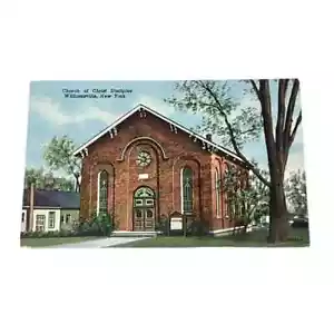 Postal Iglesia de Cristo Discípulos Williamsville Nueva York De Colección A536 - Imagen 1 de 2