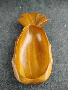 Vintage Wood Pineapple Bowl Tropical Decor Pacific Woods Genuine Raintree - Picture 1 of 8