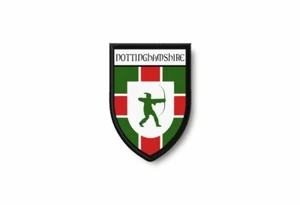 Patch printed shield embroidery border badge flag city county nottinghamshire - Bild 1 von 1