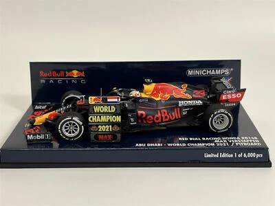 Max Verstappen Redbull RB16B A Dhabi World Champ 2021 1:43 Minichamps 410212333 - Photo 1/4