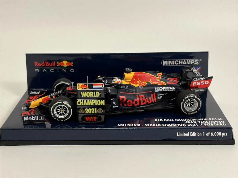 Minichamps 410212333 1/43 RED BULL HONDA RB16B MAX VERSTAPPEN ABU DHABI GP 2021