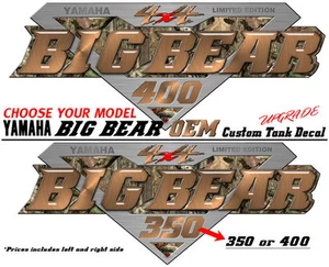 Adesivo grafico decalcomania lato serbatoio OEM YAMAHA BIG BEAR 4x4 2x4 350 400 plastica - Foto 1 di 19