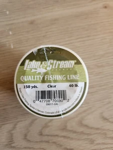Eagle Claw 09011-040 Classic Monofillament Clear 150 Yard Of 40 Lb Fishing Line - Picture 1 of 2