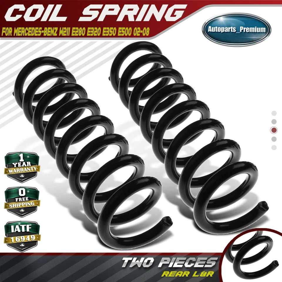 2 piezas muelles helicoidales para Mercedes-Benz W211 E280 E320 E350 E500 trasero izquierdo y derecho Foto 1 de 4
