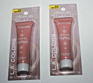 LA Colors Cream Gel Highlighter #C37241 Jasmine Flower Lot Of 2 In Box - Picture 1 of 2