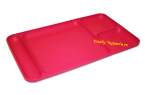 Plato de cena dividido bandeja de comedor Tupperware (1) rosa vintage excelente en excelente estado ❤️ - Imagen 1 de 1