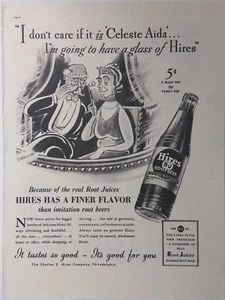Anuncio impreso Hires Root Beer 1937.  Los neumáticos tienen un sabor más fino - Imagen 1 de 1