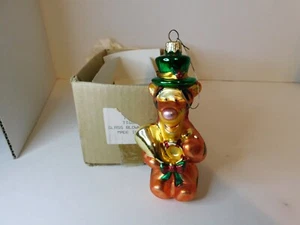 Tigger Glass Blown Christmas Ornament Made Poland In Box Disney Pooh Bear - Picture 1 of 2