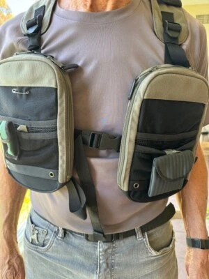 Cabelas Fly Fishing Vest (very adjustable Med to X- Lg)-16 pockets-minimalist - Image 1 of 4