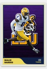 Malik Nabers WR LSU Tigers Custom ACEO Football Card