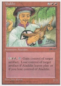 MAGIC THE GATHERING MTG ALADDIN (ITALIAN) RENAISSANCE RARE "ALADINO" - Picture 1 of 1