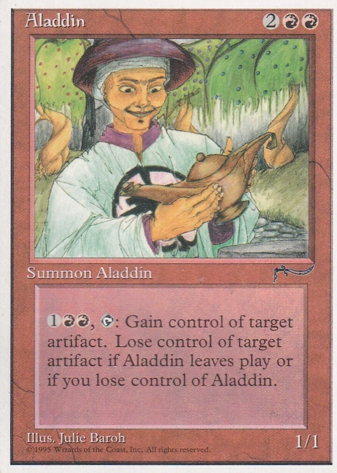 MAGIC THE GATHERING MTG ALADDIN (ITALIAN) RENAISSANCE RARE "ALADINO" - Image 1 of 1