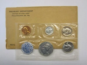 1960 US Mint Silver Proof Set in Original Mint Envelope - Picture 1 of 3