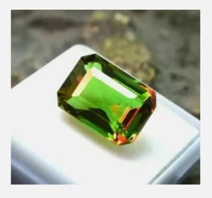 Natural Alexandrite Color Chang Loose Gemstone 10.50 Ct Certified Emerald Cut - Picture 1 of 3