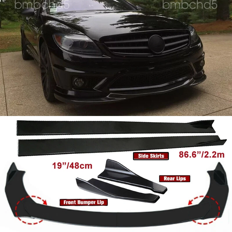 For Mercedes-Benz W216 CL63 CL65 AMG Side Skirt Front & Rear Bumper Lip Splitter - Imagem 1 de 4