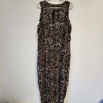 Mono Kardashian Colección Mujer Sin Mangas Estampado Animal, XL, Clásico Chic Nuevo con Etiquetas Foto 1 de 4