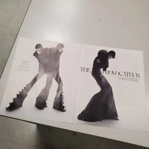 The Provocateur Rick Owens High Fashion Print Ad 2 Pages - Picture 1 of 8