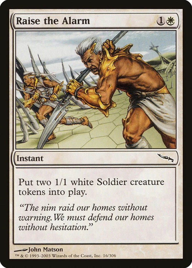 Magic the Gathering (mtg): MRD: Raise the Alarm  (x 4) - Image 1 of 1