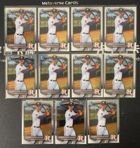 2025 Bowman Chrome Kevin Alvarez 1st Prospects Astros Lot*11 - Picture 1 of 2
