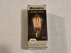 Edison Light Bulb Pottery Barn 60W Bulbrite Nostalgic Loop vintage bulb - Picture 1 of 1