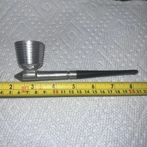 VINTAGE DESIGN BY CURTIS STRAIGHT ALUMINUM ESTATE SMOKING PIPE - Picture 1 of 8