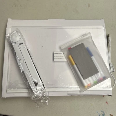 Dry Erase Board with Light, 12” X 8” Led Note Board with Colors, Light Up - Image 1 of 4