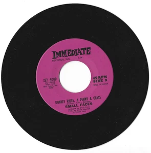VINTAGE-SMALL FACES-THE UNIVERSAL & DONKEY RIDES A P -IMMEDIATE 45RPM 7'' RECORD - Bild 1 von 2