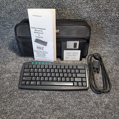 VTG iBIZ Technology KeySync Keyboard Pocket PC Rare  Driver Pocket PC Wire Case - Image 1 of 4