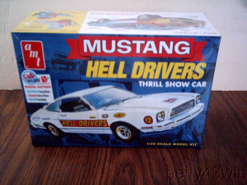1475 AMT MUSTANG II "HELL DRIVERS" STUNT CAR MODEL KIT 3 N 1 GS - Image 1 of 1