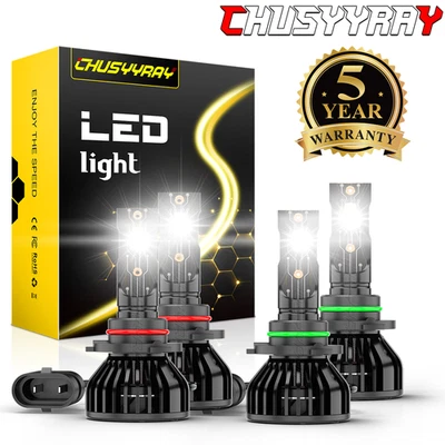 Kit de 4x 9006 9005 faros LED para Saturn Vue Base Sport Utility 2002-2007 Foto 1 de 4