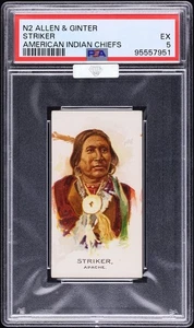 1888 N2 Allen & Ginter American Indian Chiefs Striker MBA PSA 5 - Bild 1 von 2