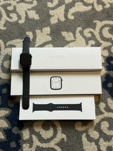Apple Watch Series 7 45mm Graphite Stainless Steel Smartwatch GPS Cellular - Afbeelding 1 van 14