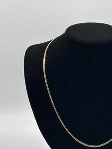 14k Gold Miami Cuban Chain Yellow Gold 2mm High Polish Unisex Jewelry - Picture 1 of 7