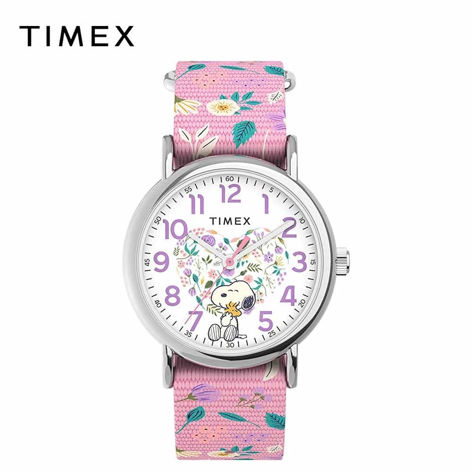 Timex Watch Standard Peanuts Snoopy TW2V77800 Bloom Pink TI