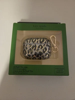 Bb-N Kate Spade New York Apple AirPods Pro 1st & 2nd Gen. Case City Leopard - Image 1 of 2