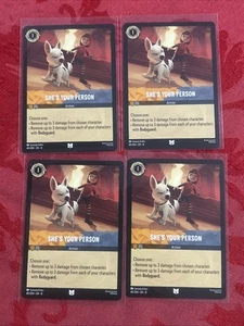 4x Lorcana Reign of Jafar - She's Your Person - 40/240 - M/NM x4 - Picture 1 of 7