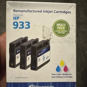 HP 933 Trzypak wkład atramentowy Cyjan Purpurowy i żółty Dataproducts - Zdjęcie 1 z 3