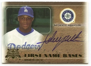 Adrian Beltre FNB-AB Signature Card /96 Autograph 2005 Fleer MLB Baseball - P282 - Picture 1 of 2