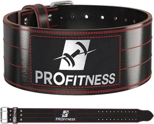ProFitness Weightlifting Belt Small Size, New, Open Box, Black With Red Stitches - Bild 1 von 7