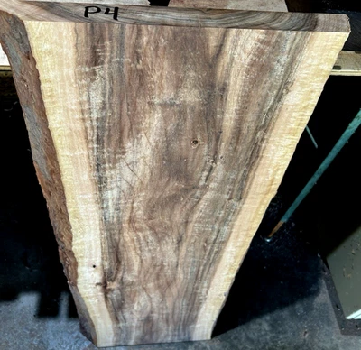 UN GRUESO HORNO SECADO EXÓTICO PALO DE ROSA BORDE NATURAL LOSA DE MADERA ~36" X 15 x 1,75" P4 Foto 1 de 3