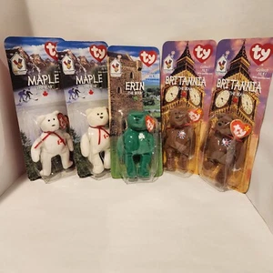Ronald McDonald Bears - TY Teenie Beanie Babies 1999 - con etichetta ERRORE 1993 set 5 - Foto 1 di 16