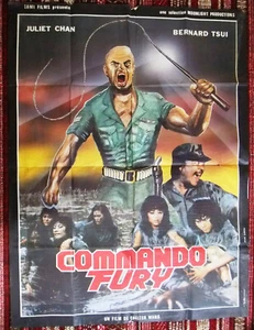 Commando Fury {Li-Yun Chen} 47"x63" Original französisches Filmplakat 80er   - Bild 1 von 1