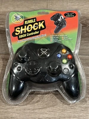 Rumble Shock XBOX Controller 8 Foot Cable Programmable #XBX-120 NEW Sealed - Image 1 of 4