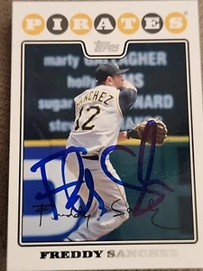 Freddy Sanchez Signed 2008 Topps - #462 - Picture 1 of 2